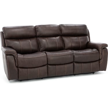 Shane Leather Power Headrest Reclining Sofa