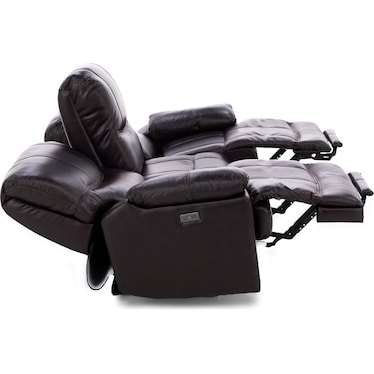 Denver Leather Zero Gravity Power Reclining Sofa