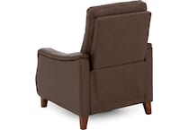 chrs brown leather recliner z  