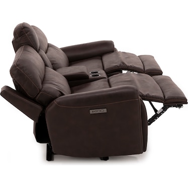 Dutton 3-Pc. Power Headrest Wall Saver Reclining Console Loveseat