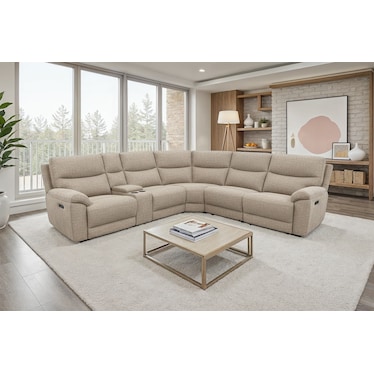 Hyde Park 6-Pc. Power Headrest Reclining Modular