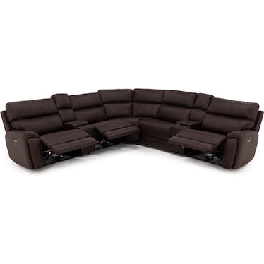 Dutton 7-Pc. Power Headrest Wall Saver Reclining Modular
