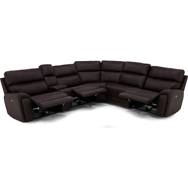 Dutton 6-Pc. Power Headrest Wall Saver Reclining Modular