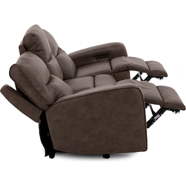 Hardin 3-Pc. Power Headrest Reclining Sofa With Drop Down Table