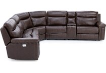 chrs brown mtn lth sectional piece zpkg  