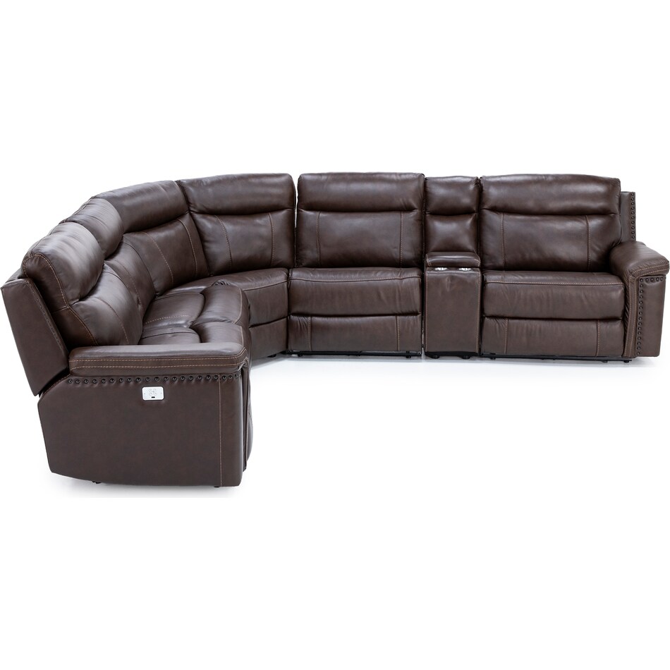 chrs brown mtn lth sectional piece zpkg  