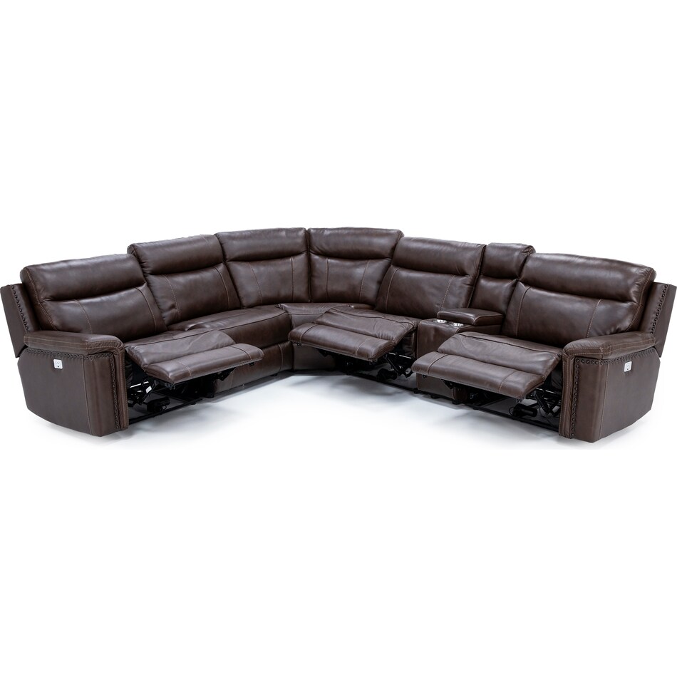chrs brown mtn lth sectional piece zpkg  