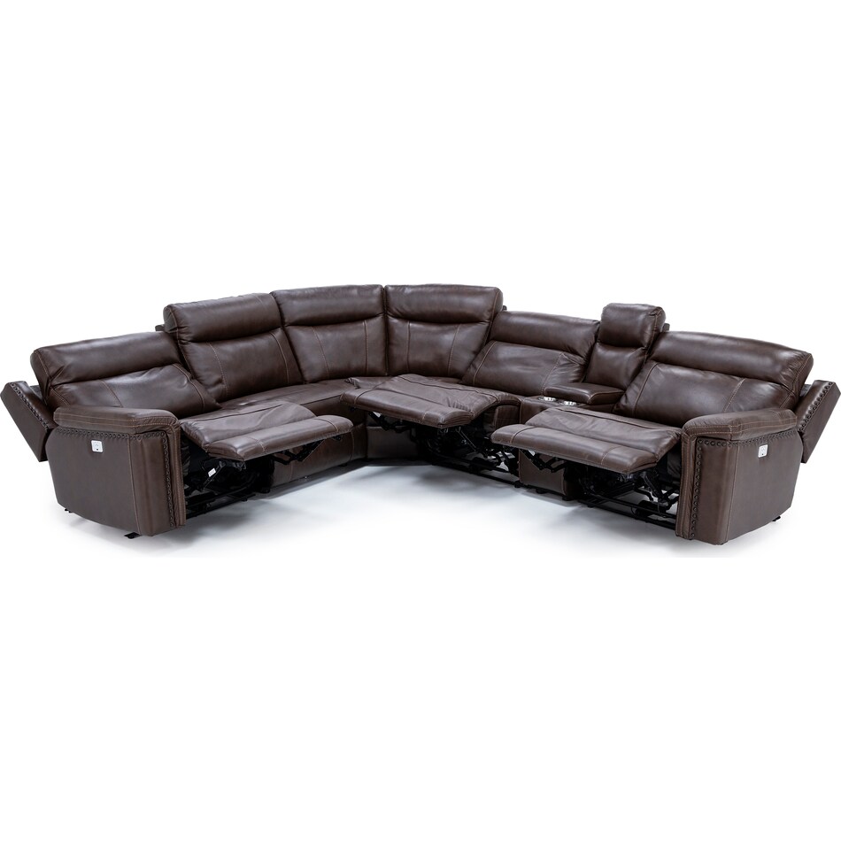 chrs brown mtn lth sectional piece zpkg  