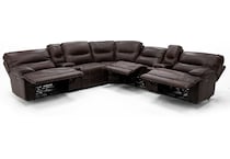 chrs brown mtn lth sectional piece zpkg  