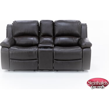 Bristol 3-Pc. Leather Reclining Wall Saver Console Loveseat