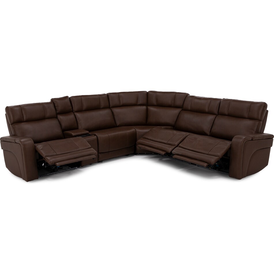 chrs brown mtn lth sectional piece zpkg  