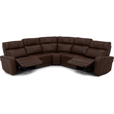 Blane 5-Pc. Leather Fully Loaded Zero Gravity Reclining Modular With Immersive Audio