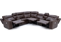 chrs brown mtn lth sectional piece pkg  