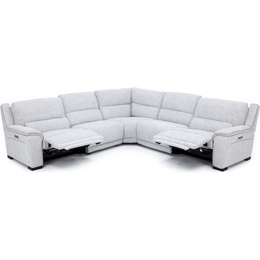 Jayden 5-Pc. Power Headrest Zero Gravity Reclining Sectional