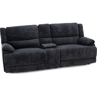 Lucie 3-Pc. Power Headrest Console Reclining Loveseat
