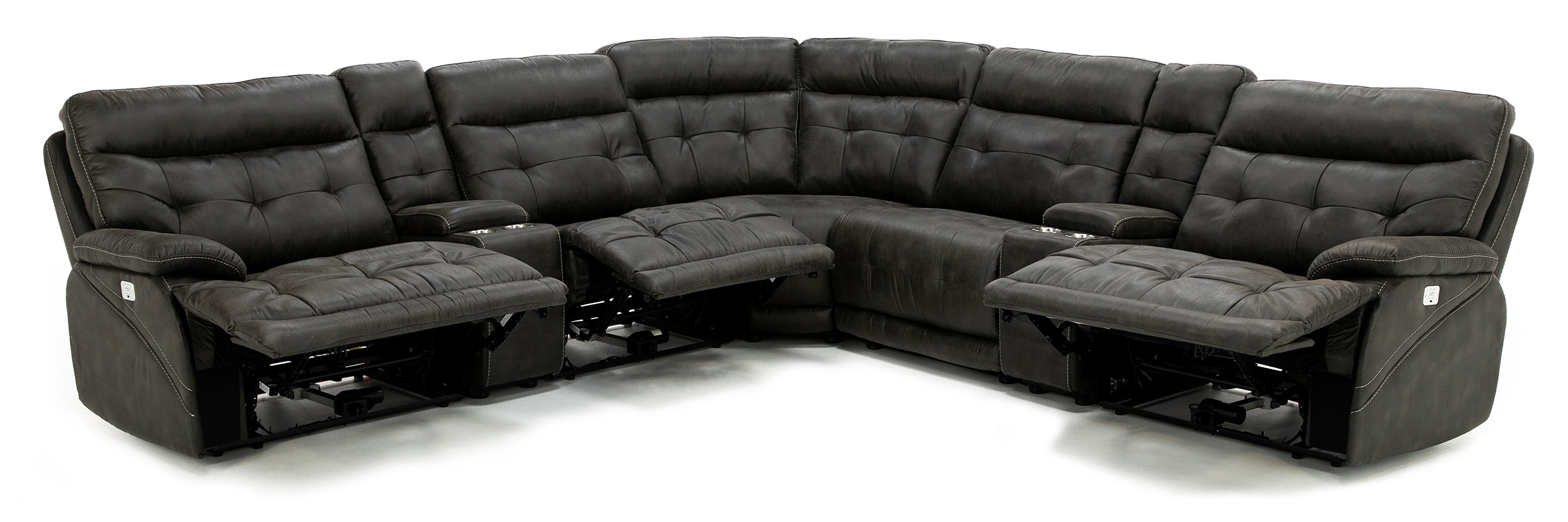 もふもふページ Murphy 7-Pc. Power Headrest Reclining Modular | Steinhafels