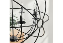 clas black chandelier   