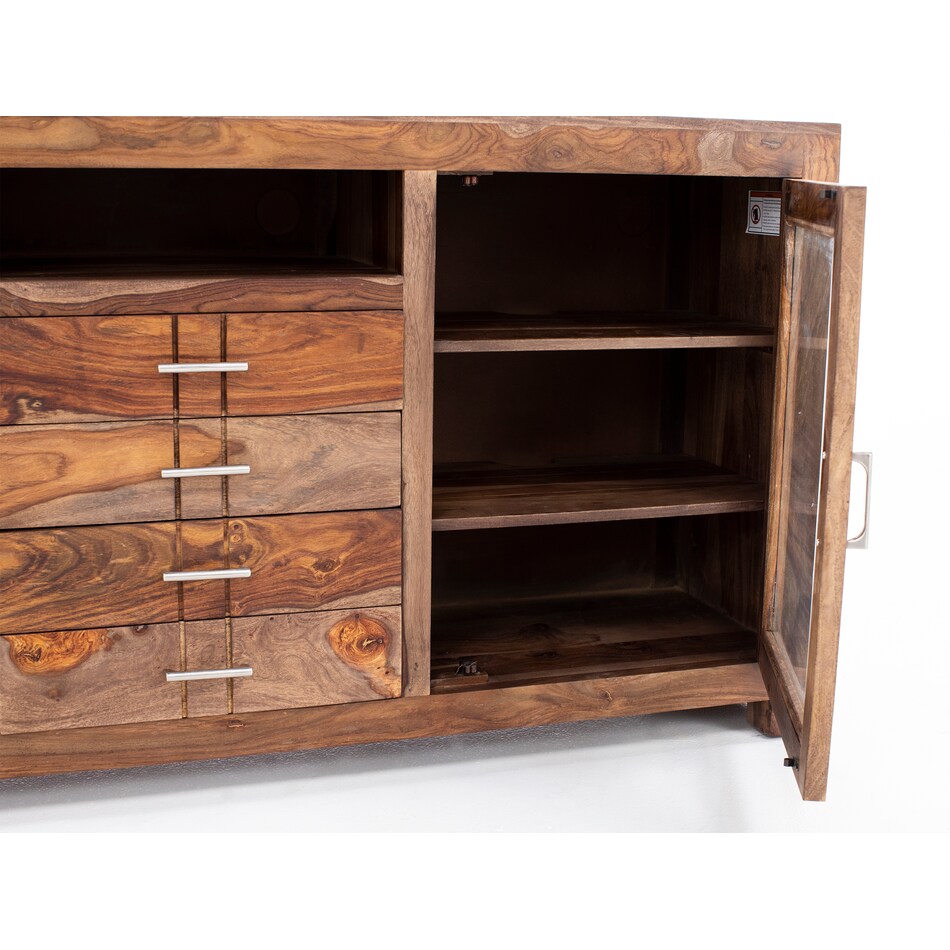coast to coast imports llc brown buffet server sideboard   