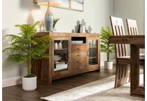 coast to coast imports llc brown buffet server sideboard lifestyle image   