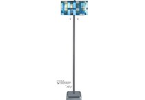 colr blue floor lamp   