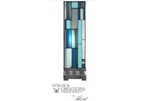 colr blue table lamp   