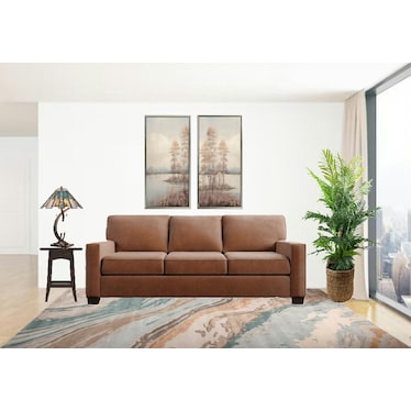 Tahitia Teal and Grey Tiffany-Style Glass Table Lamp 30"H