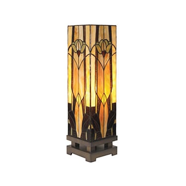 Marley Tiffany-Style Glass Luminary Lamp 6"W x 21"H