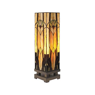 Marley Tiffany-Style Glass Luminary Lamp 6"W x 21"H