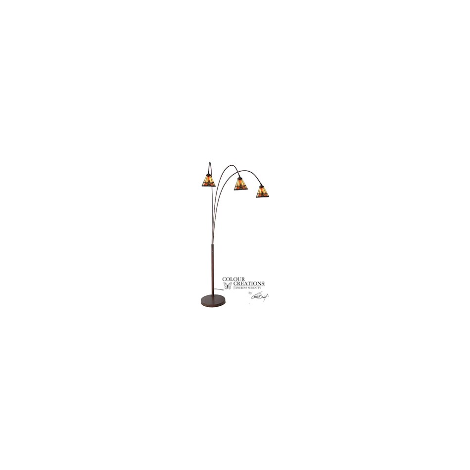colr brown arc lamp pkg  