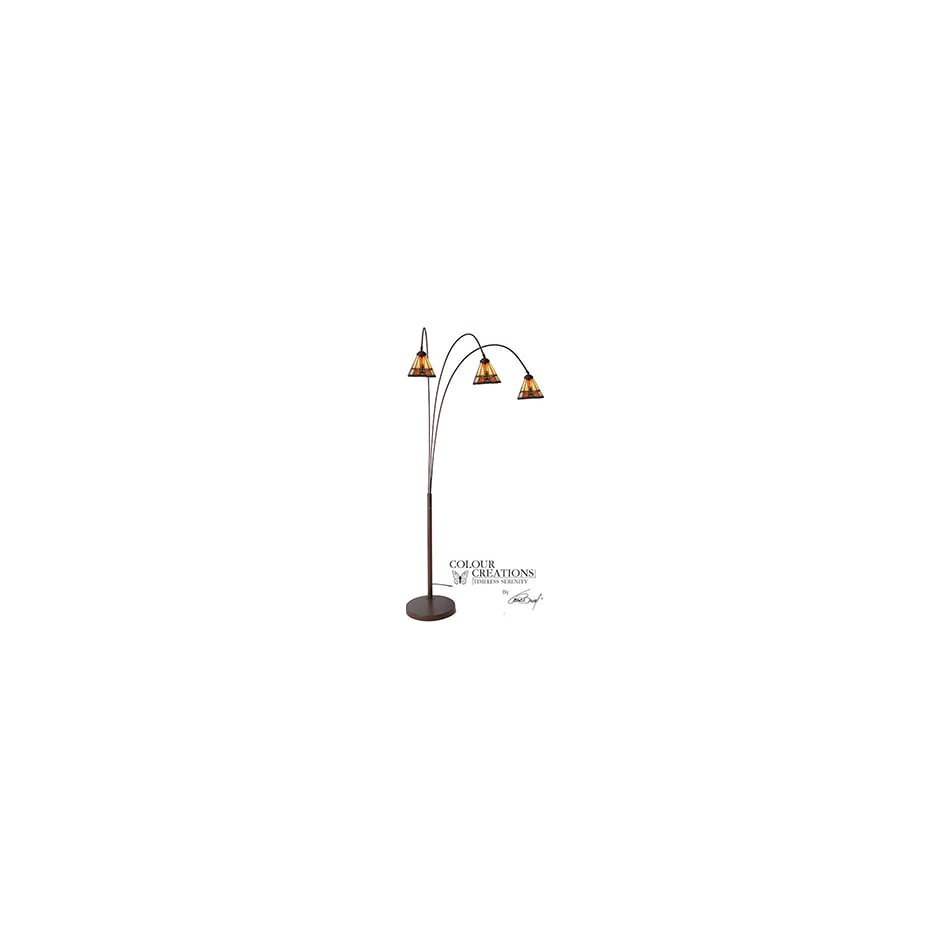 colr brown arc lamp pkg  