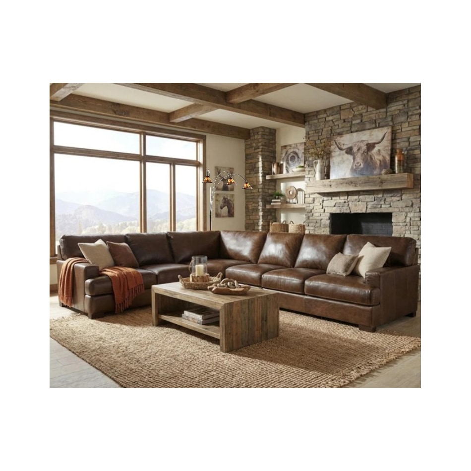 colr brown arc lamp pkg  