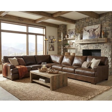 Marley 3-Lite Tiffany-Style Arc Floor Lamp 79"H