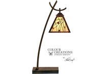 colr brown desk lamp   