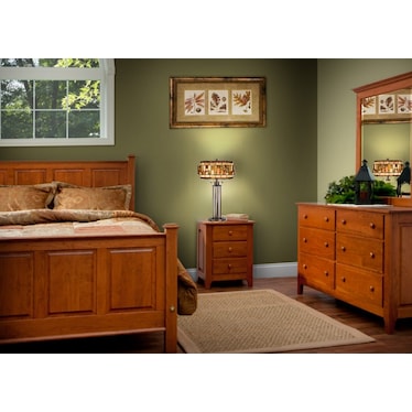 Brown Tones Drum Shade Tiffany-Style Glass Table Lamp 29.5"H