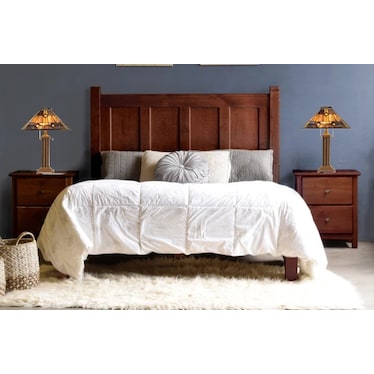 Hemlock Browns Tiffany-Style Glass Table Lamp 26"H