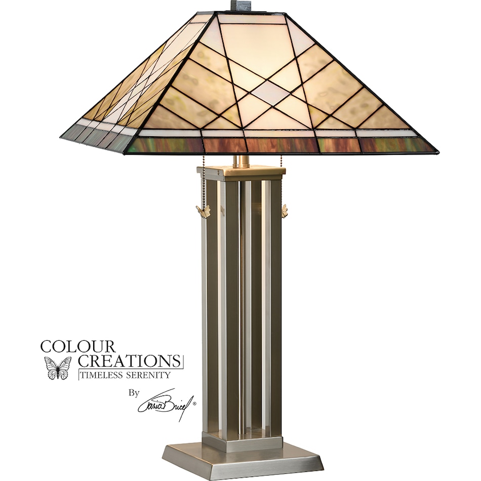 colr brown table lamp   