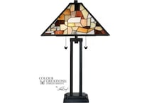 colr brown table lamp   