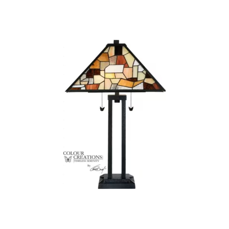 colr brown table lamp   