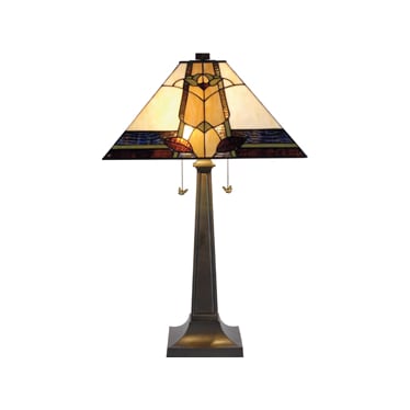 Marley Tiffany-Style Glass Table Lamp 29"H