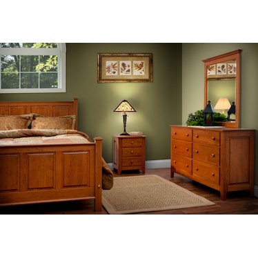 Ivory and Amber Tiffany-Style Glass Table Lamp 29"H