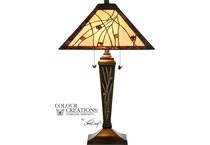 colr brown table lamp   