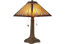 colr brown table lamp   