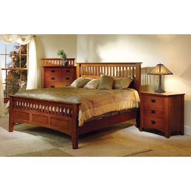 Danby Amber Mission Tiffany-Style Glass Table Lamp 21"H