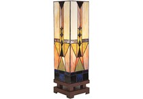 colr green table lamp   