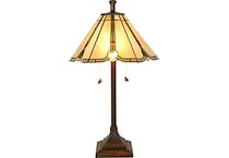 colr green table lamp   