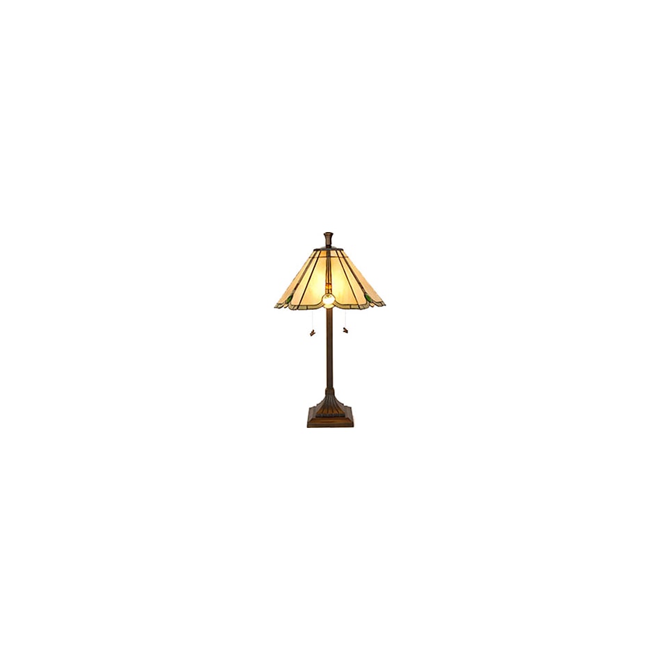 colr green table lamp   