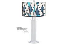 colr grey table lamp   