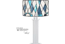 colr grey table lamp   