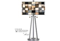 colr grey table lamp   