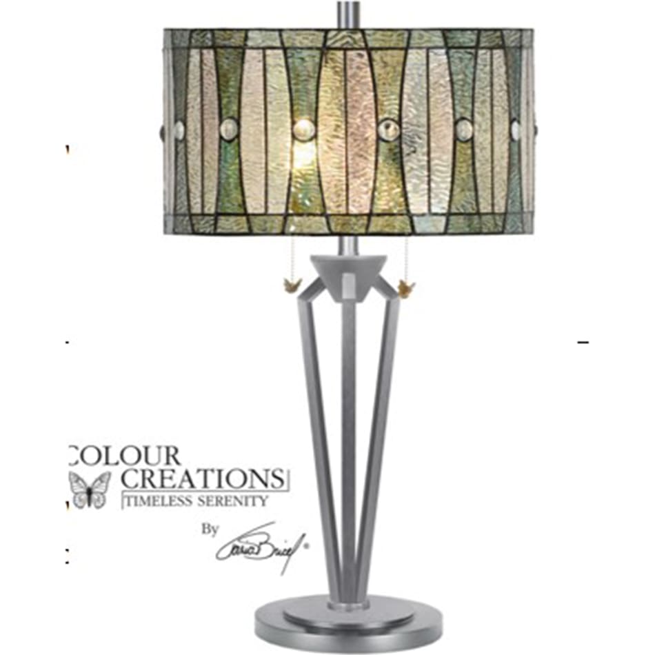 colr grey table lamp   
